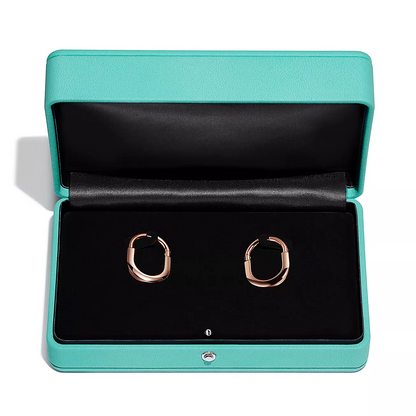 [Eterna Jewels]LOCK MEDIUM PINK DIAMOND PINK GOLD EARRINGS