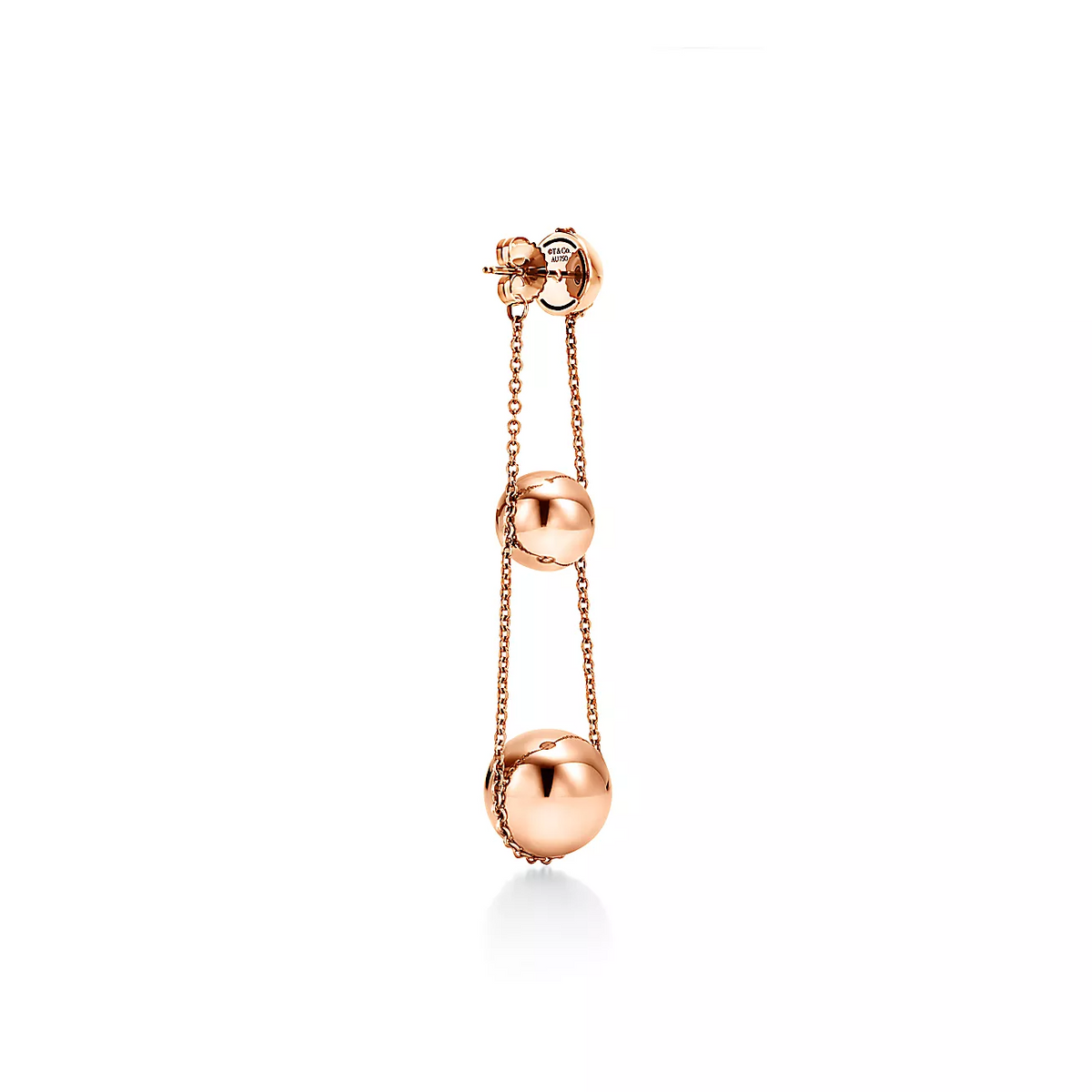 [Eterna Jewels]TRIPLE DROP PINK GOLD EARRINGS