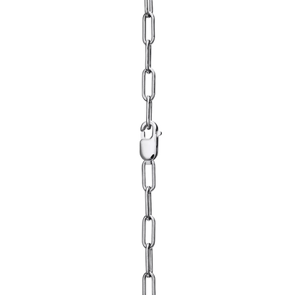 [Eterna Jewels]LOCK NECKLACE MEDIUM PENDANT SILVER PAVED DIAMONDS