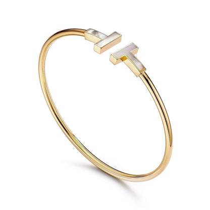 [Eterna Jewels]T BRACELET 1.8MM MOP PINK GOLD