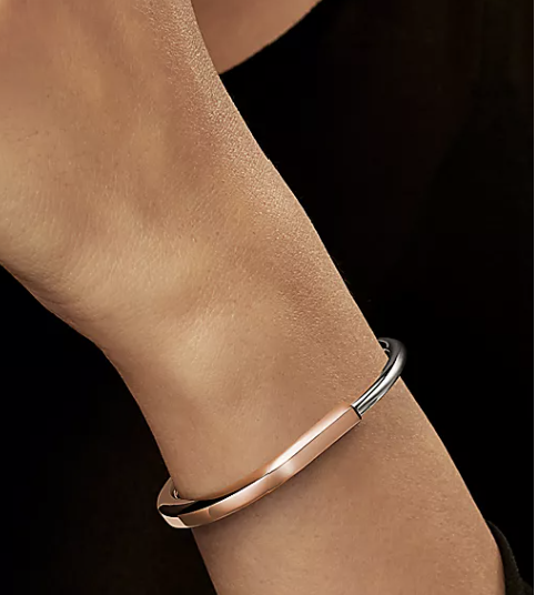 [Eterna Jewels]LOCK BRACELET ROSE AND WHITE GOLD