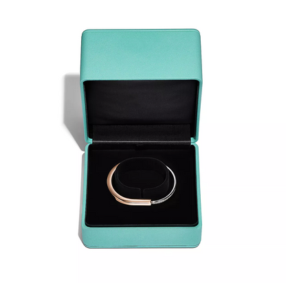 [Eterna Jewels]LOCK BRACELET ROSE AND WHITE GOLD DIAMOND