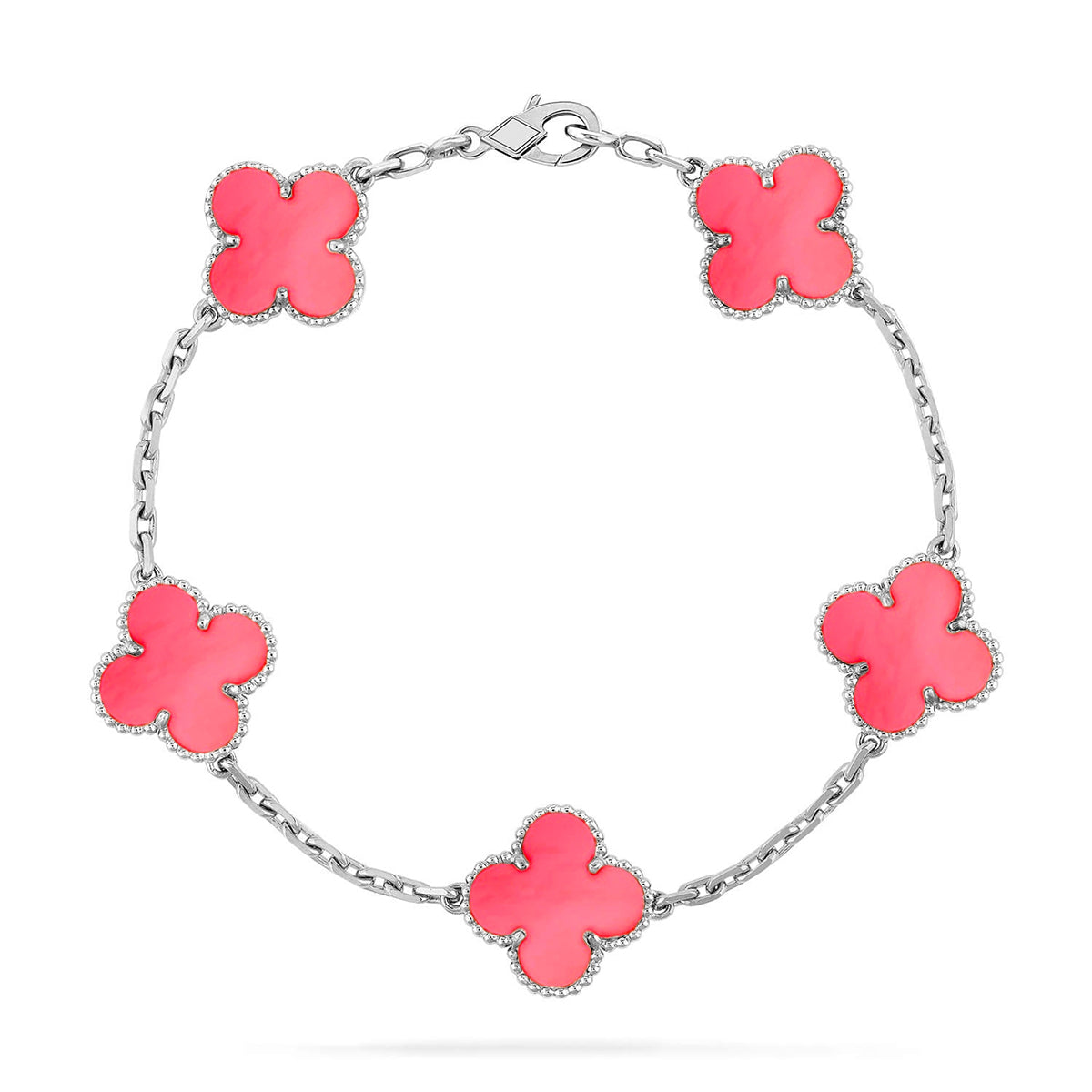 [Eterna Jewels] CLOVER 5 MOTIFS  PINK MOP BRACELET COLLECTION
