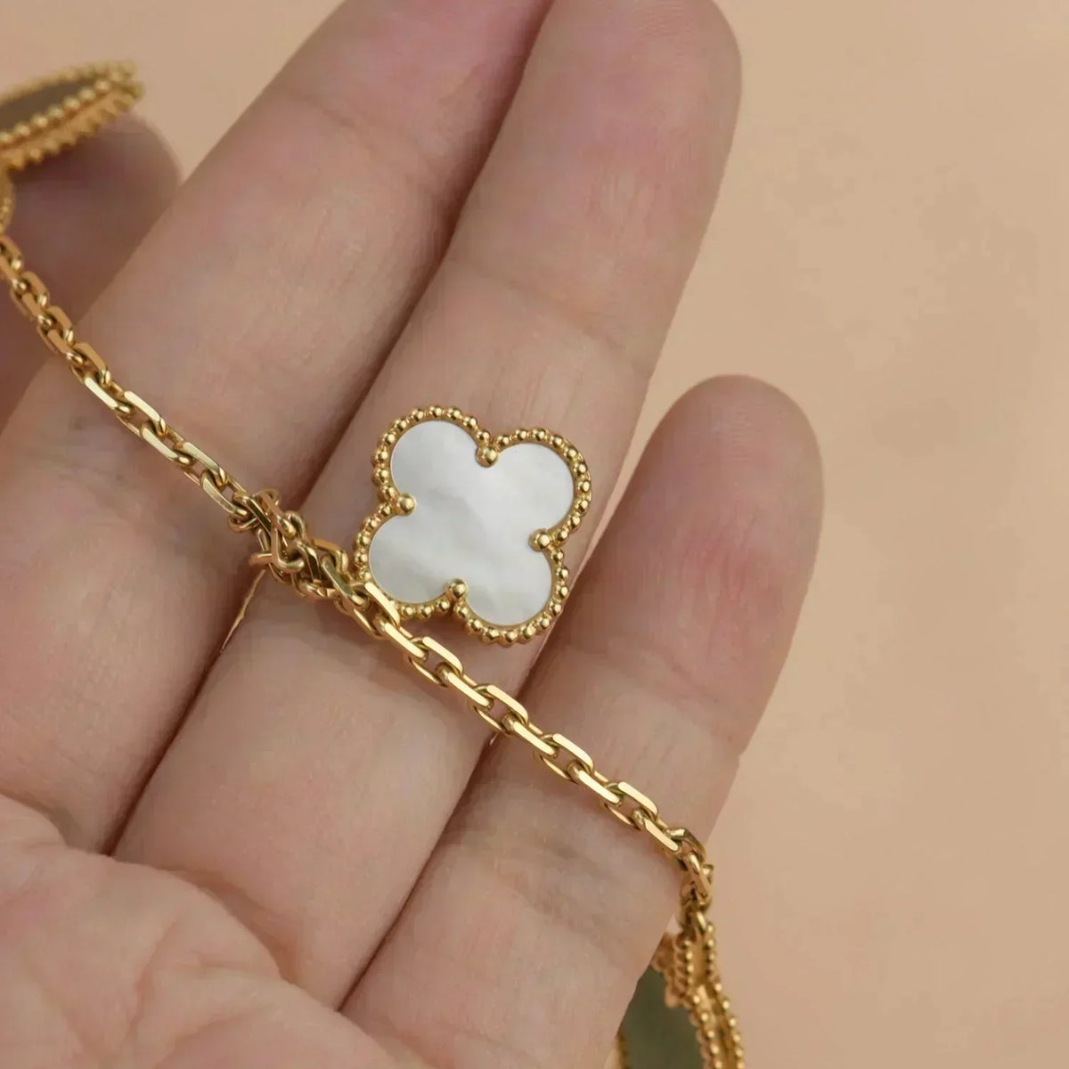 [Eterna Jewels]LUCKY SPRING 5 MOTIF GOLD BRACELET
