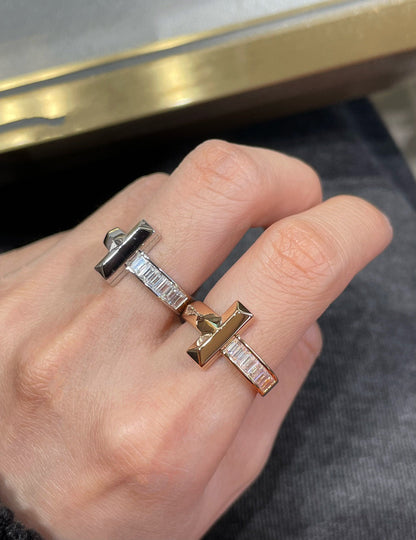 [Eterna Jewels]T1 WIDE 4.5MM DIAMOND RING