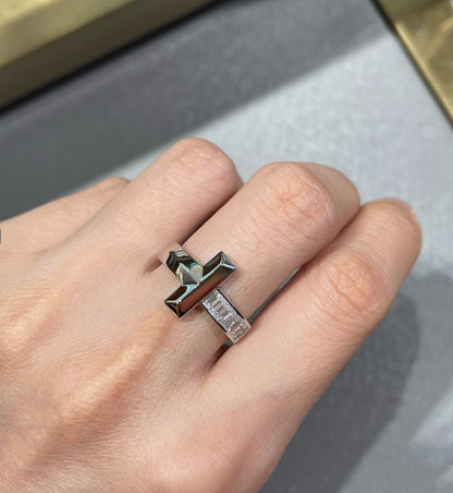 [Eterna Jewels]T1 WIDE 4.5MM DIAMOND RING