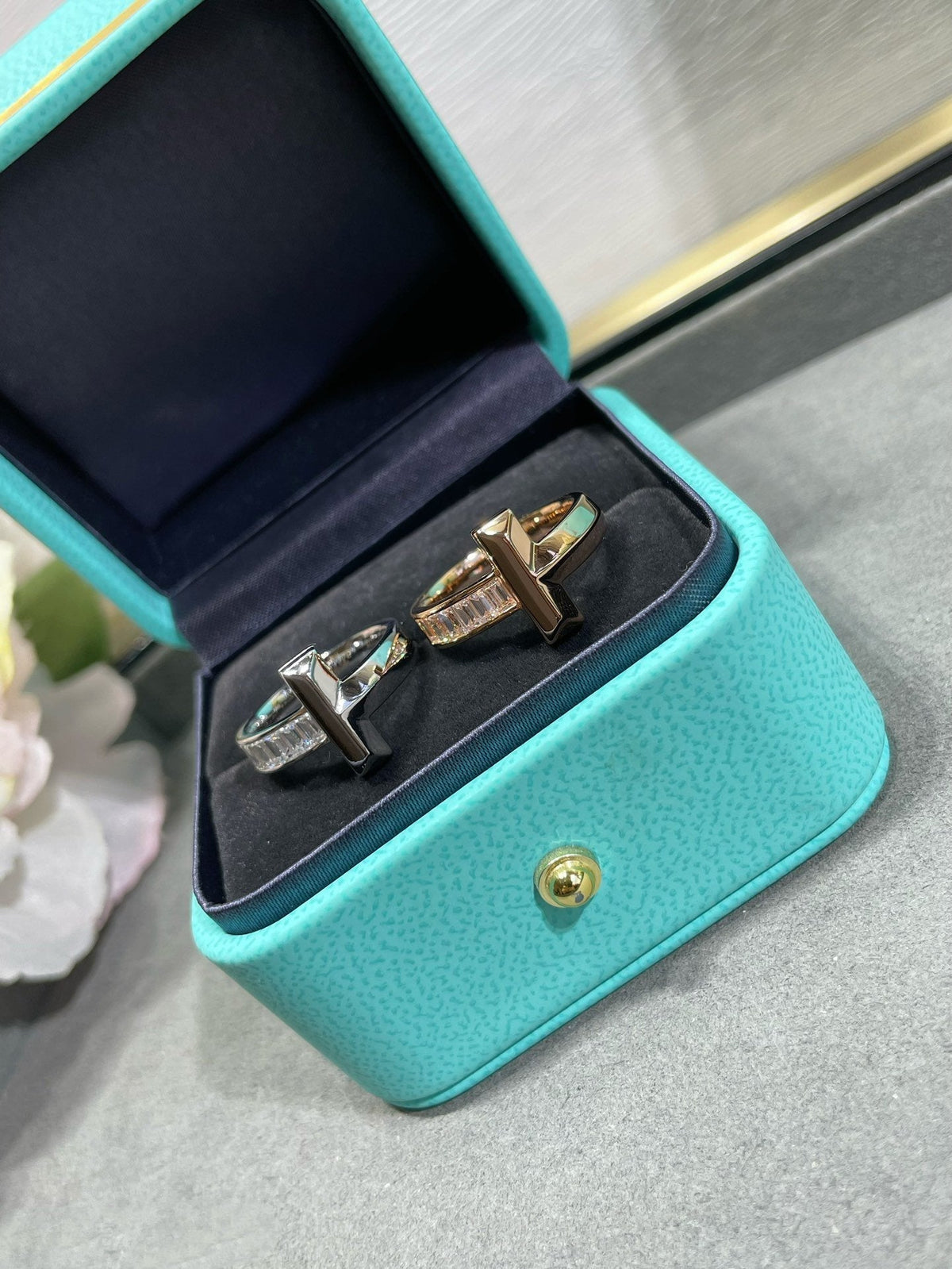 [Eterna Jewels]T1 WIDE 4.5MM DIAMOND RING