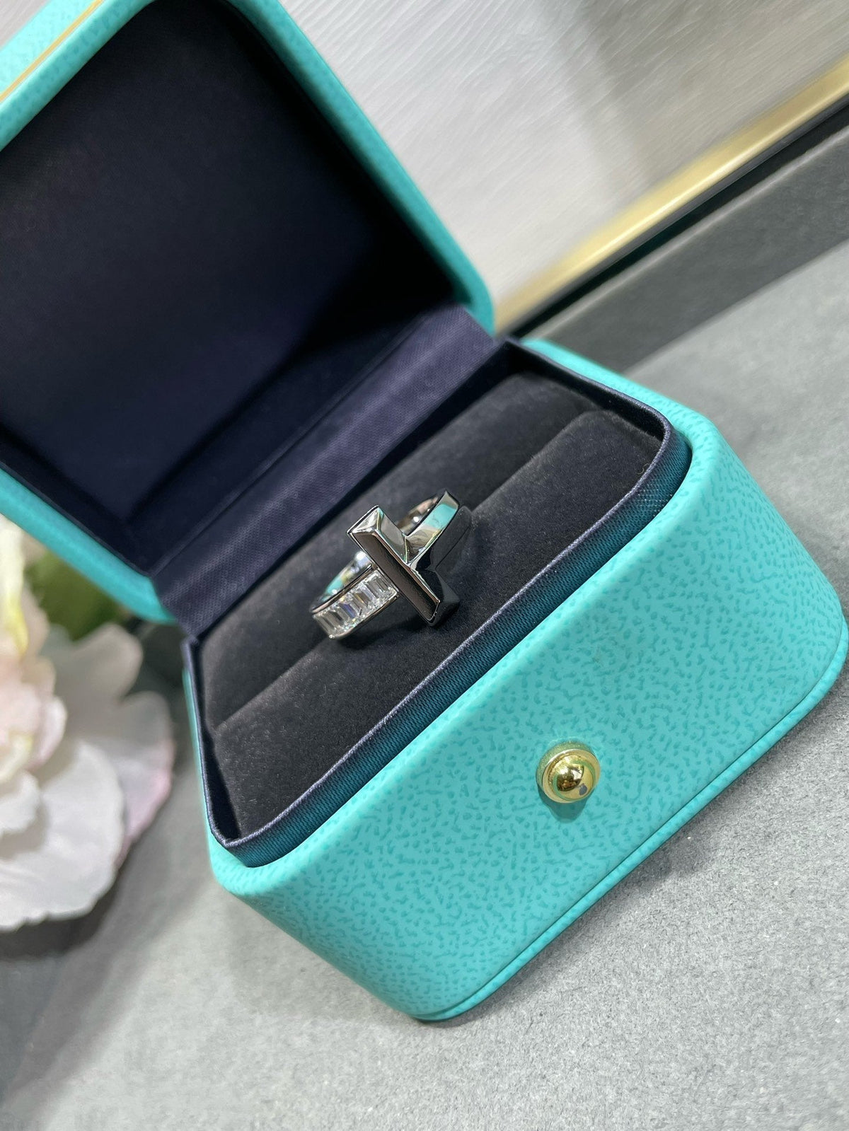 [Eterna Jewels]T1 WIDE 4.5MM DIAMOND RING