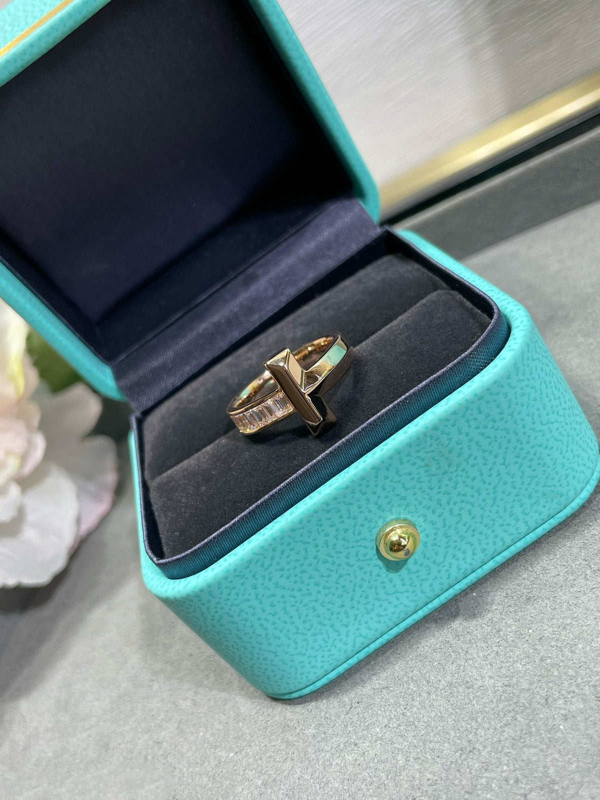 [Eterna Jewels]T1 WIDE 4.5MM DIAMOND RING