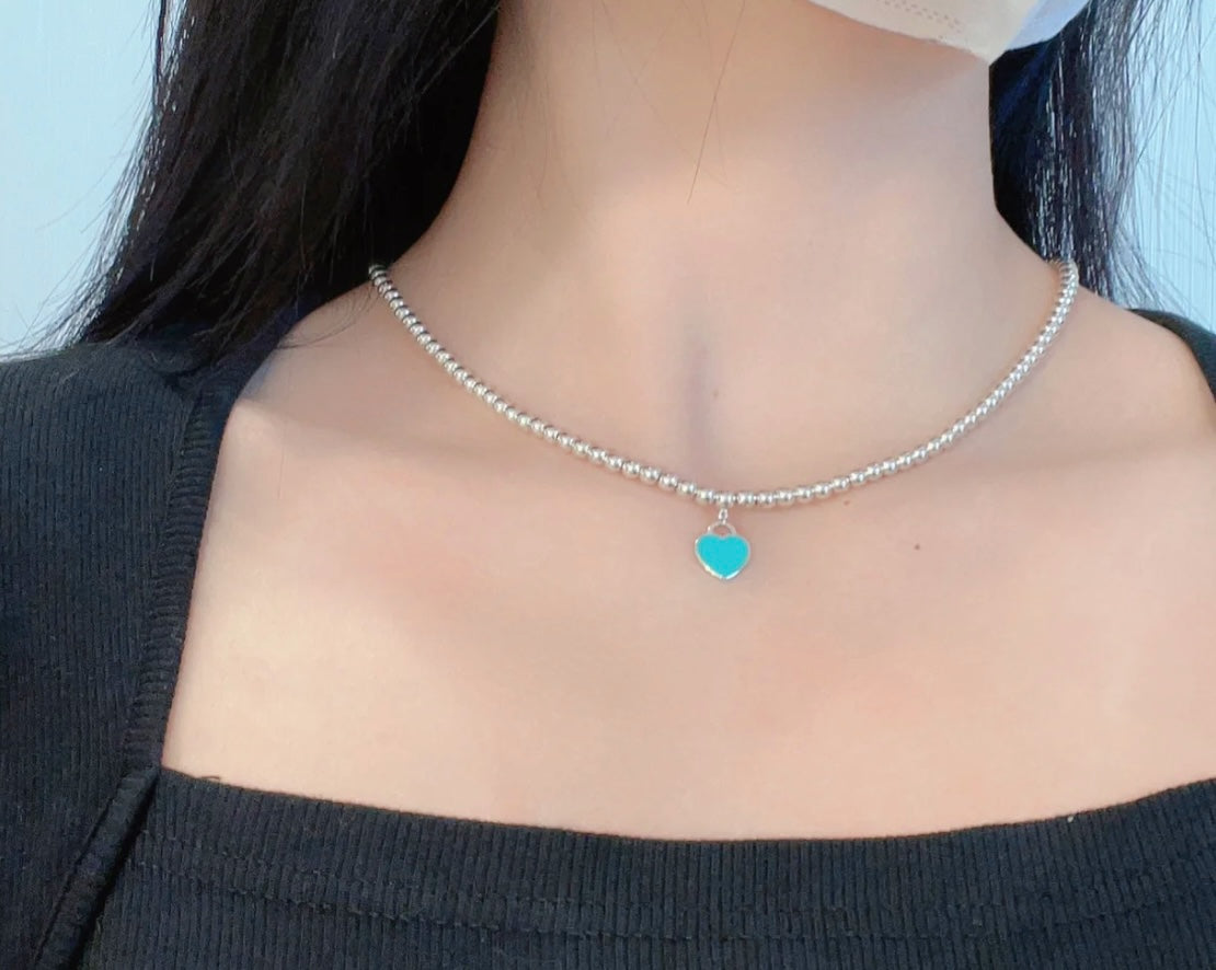 [Eterna Jewels]RETURN TO TIF SILVER BEAD NECKLACE