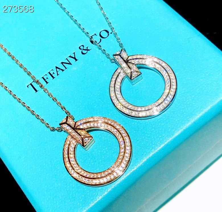 [Eterna Jewels]T1 CIRCLE DIAMOND PAVED MEDIUM NECKLACE