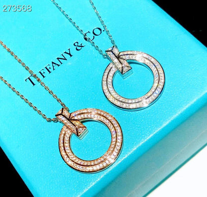 [Eterna Jewels]T1 CIRCLE DIAMOND PAVED MEDIUM NECKLACE
