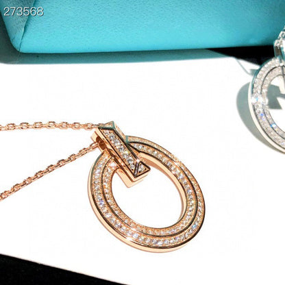[Eterna Jewels]T1 CIRCLE DIAMOND PAVED MEDIUM NECKLACE