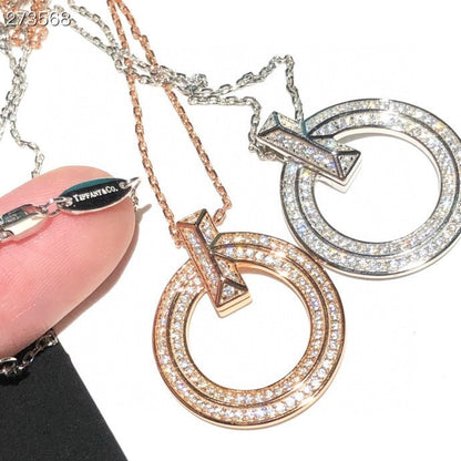 [Eterna Jewels]T1 CIRCLE DIAMOND PAVED MEDIUM NECKLACE