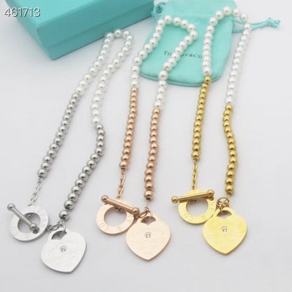 [Eterna Jewels]RETURN TO TIF HEART TAF BEAD PEARL BRACELET