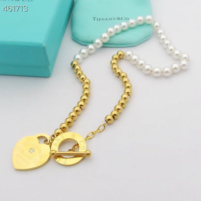 [Eterna Jewels]RETURN TO TIF HEART TAF BEAD PEARL BRACELET
