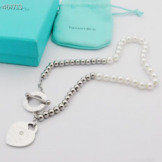 [Eterna Jewels]RETURN TO TIF HEART TAF BEAD PEARL BRACELET