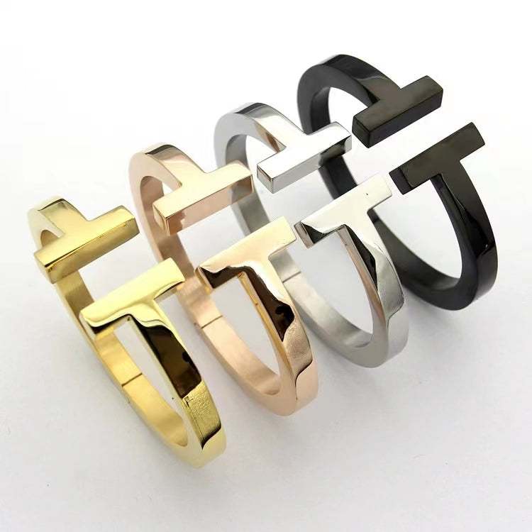 [Eterna Jewels]T SQUARE OPEN BRACELET