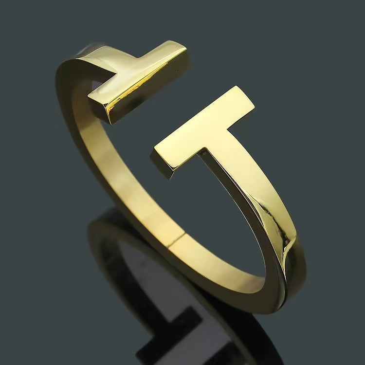 [Eterna Jewels]T SQUARE OPEN BRACELET