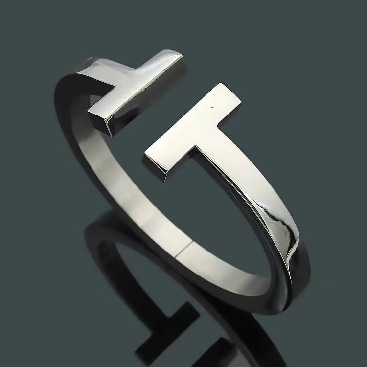 [Eterna Jewels]T SQUARE OPEN BRACELET