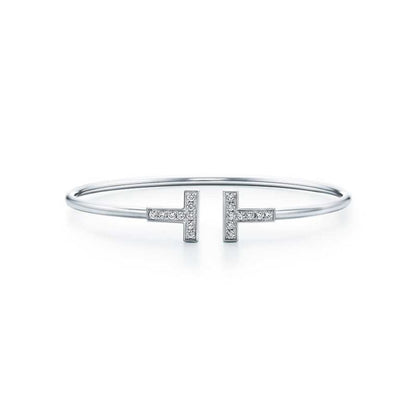[Eterna Jewels]T BRACELET 1.8MM DIAMOND SILVER