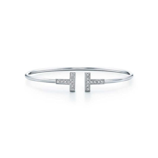 [Eterna Jewels]T BRACELET 1.8MM DIAMOND SILVER