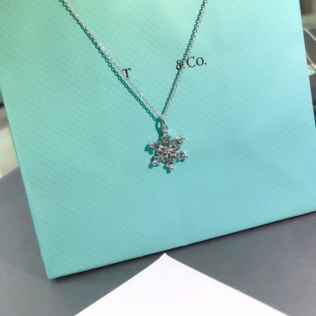 [Eterna Jewels]STERLING SILVER SNOWFLAKE PENDANT NECKLACE