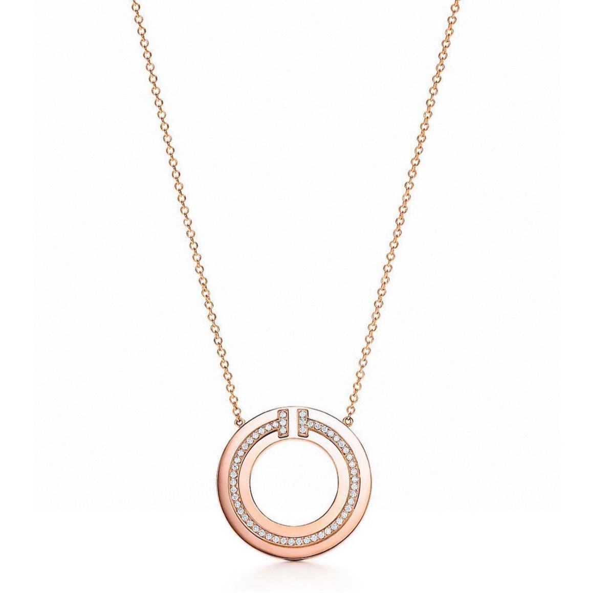 [Eterna Jewels]DIAMOND AND MOTHER OF PEARL CIRCLE PENDANT