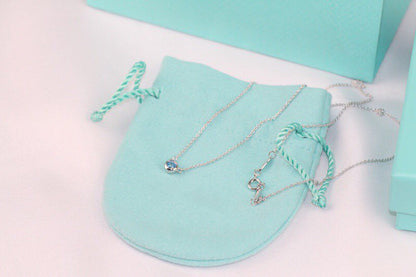 [Eterna Jewels]ELSA PERETTI SERIES SINGLE DIAMOND SIMPLE NECKLACE