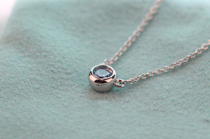 [Eterna Jewels]ELSA PERETTI SERIES SINGLE DIAMOND SIMPLE NECKLACE