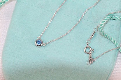 [Eterna Jewels]ELSA PERETTI SERIES SINGLE DIAMOND SIMPLE NECKLACE