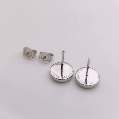 [Eterna Jewels]TURQUOISE CIRCLE WHITE GOLD EARRINGS