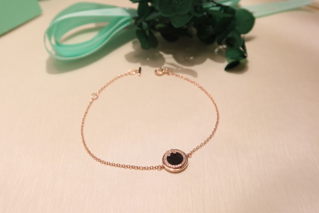 [Eterna Jewels]DIAMOND CIRCLE PINK GOLD BRACELET