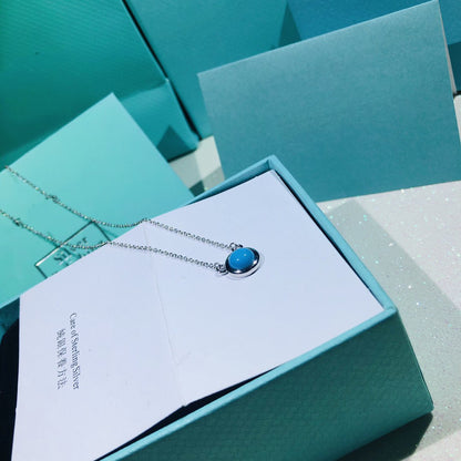 [Eterna Jewels]YARD TURQUOISE NECKLACE SILVER