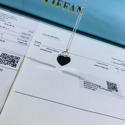 [Eterna Jewels]SMALL HEART TAG PENDANT STERLING SILVER