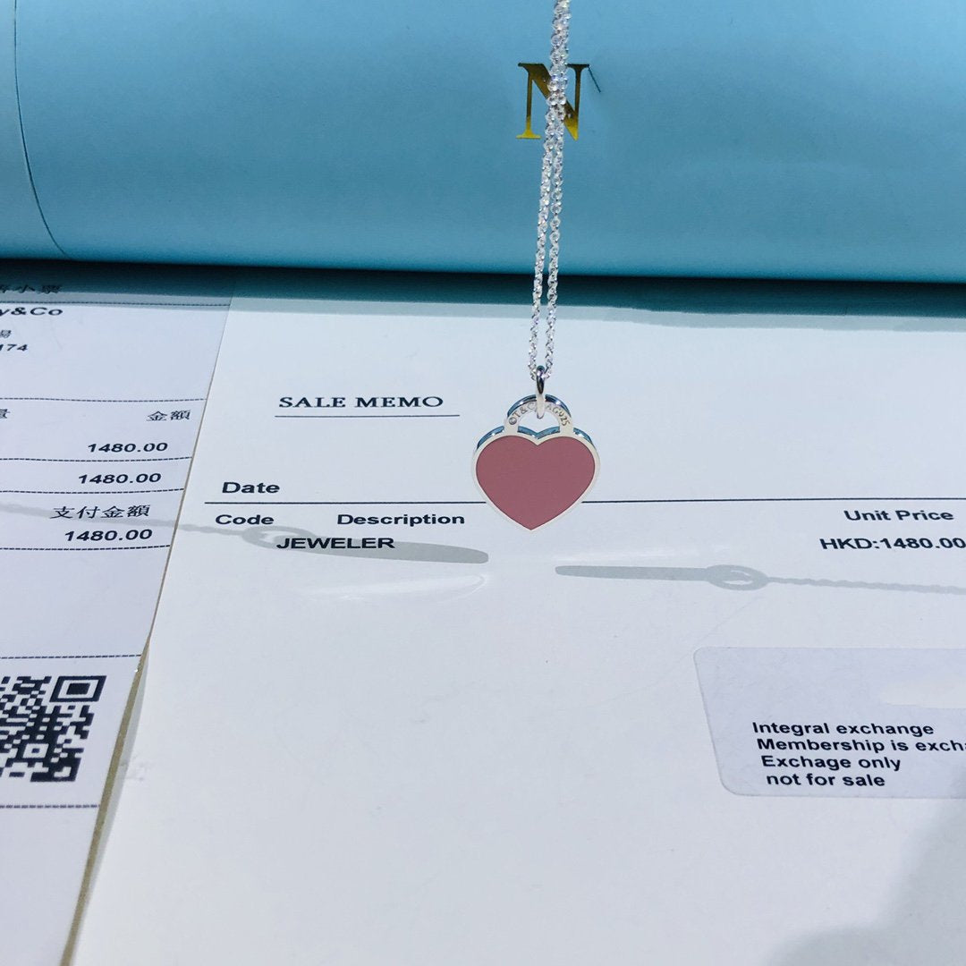[Eterna Jewels]SMALL HEART TAG PENDANT STERLING SILVER