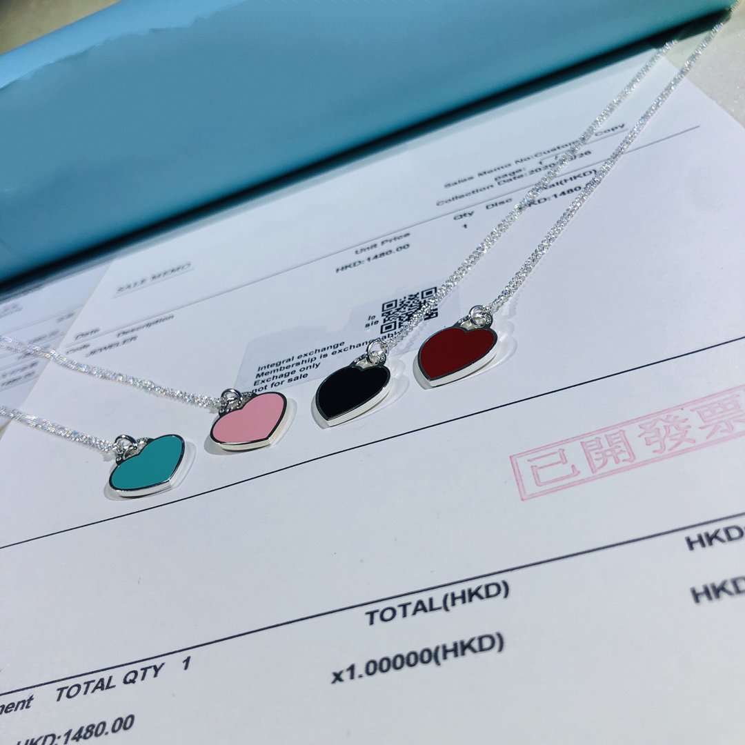 [Eterna Jewels]SMALL HEART TAG PENDANT STERLING SILVER