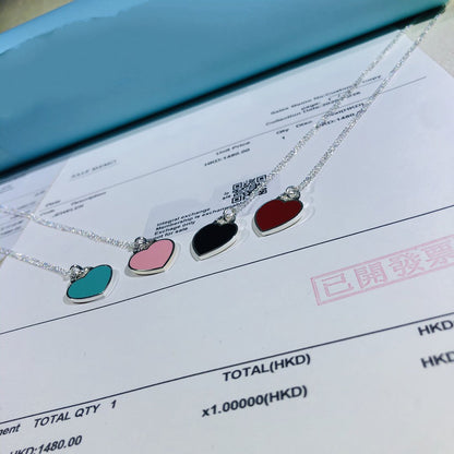 [Eterna Jewels]SMALL HEART TAG PENDANT STERLING SILVER