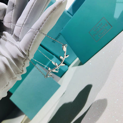[Eterna Jewels]PALOMA PICASSO STERLING SILVER OLIVE BRANCH NECKLACE