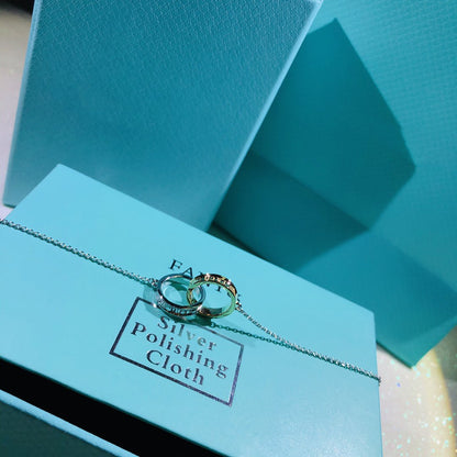 [Eterna Jewels]INTERLOCKING CIRCLES PENDANT SMALL NECKLACE