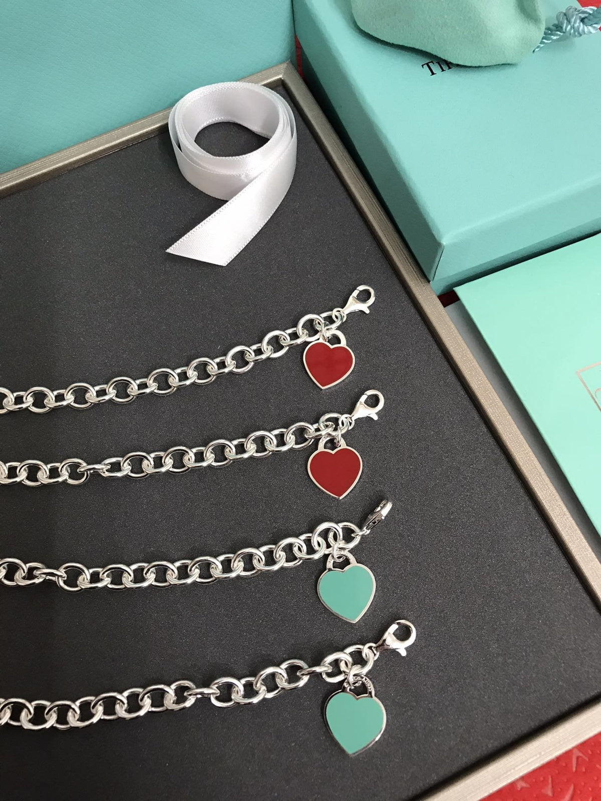 [Eterna Jewels]HEART TAG BRACELET SILVER MEDIUM