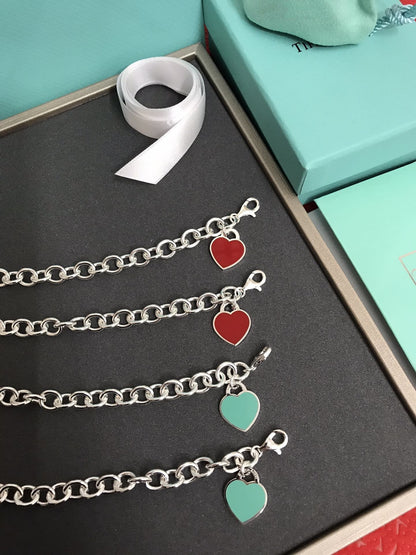 [Eterna Jewels]HEART TAG BRACELET SILVER MEDIUM