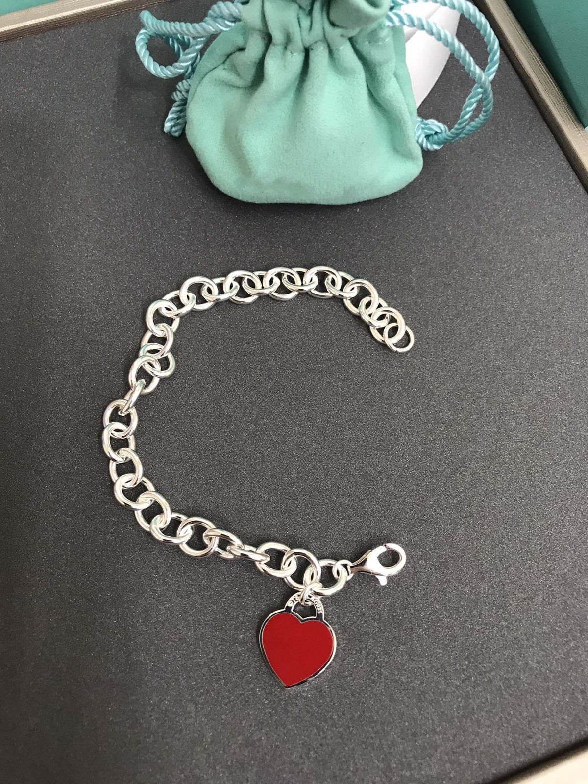 [Eterna Jewels]HEART TAG BRACELET SILVER MEDIUM