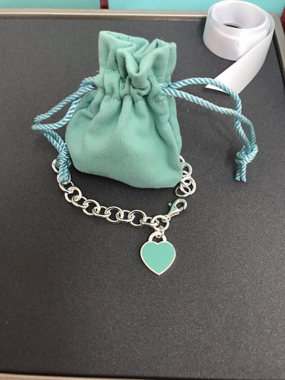 [Eterna Jewels]HEART TAG BRACELET SILVER MEDIUM