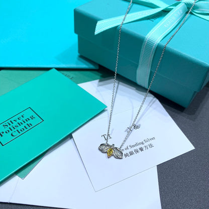 [Eterna Jewels]PAPER FLOWERS YELLOW DIAMOND FIREFLY PENDANT