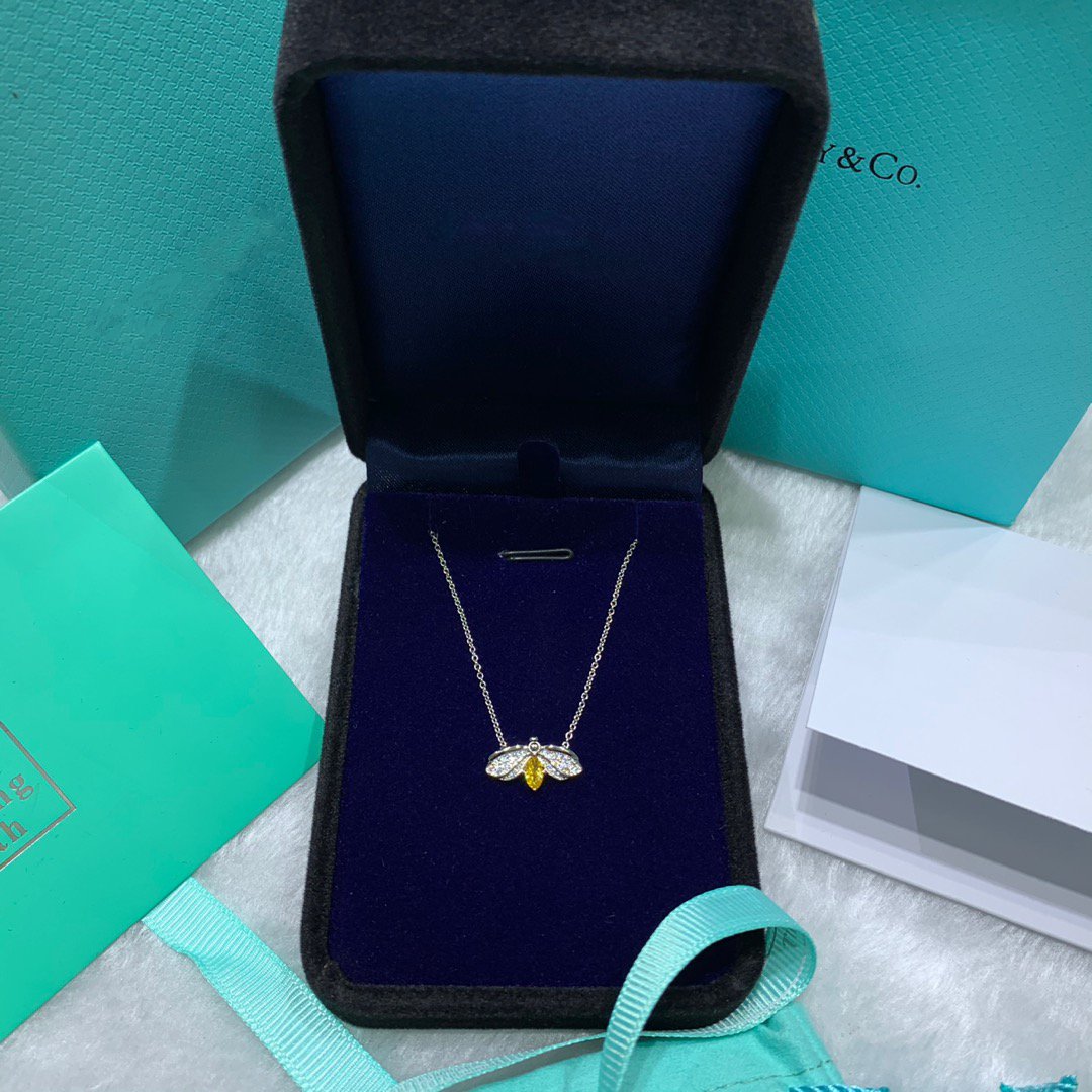 [Eterna Jewels]PAPER FLOWERS YELLOW DIAMOND FIREFLY PENDANT