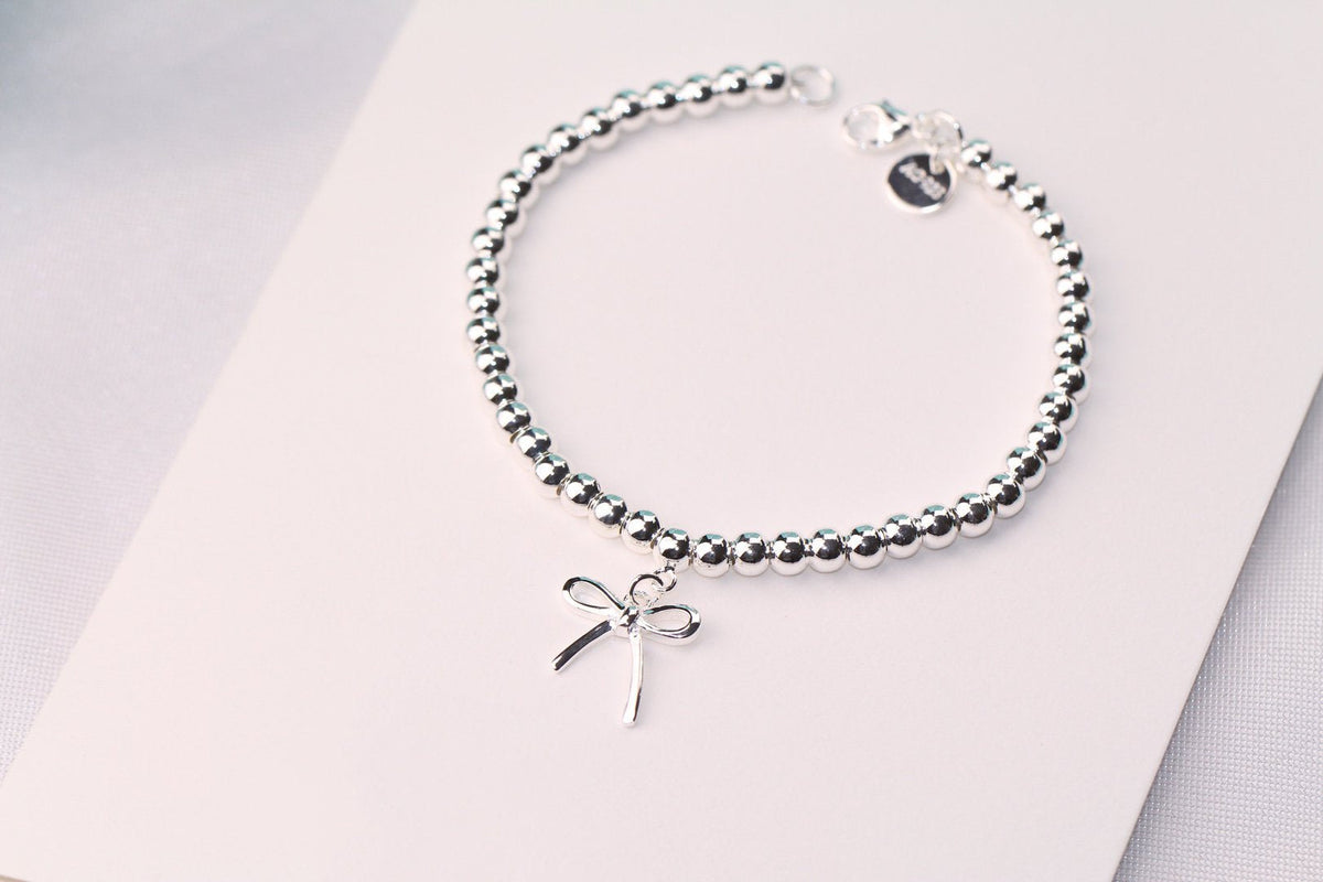 [Eterna Jewels]STERLING SILVER BOW BEAD BRACELET