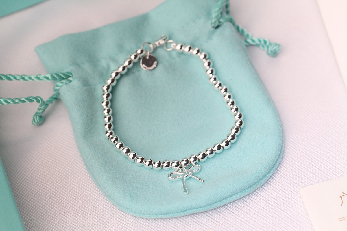 [Eterna Jewels]STERLING SILVER BOW BEAD BRACELET