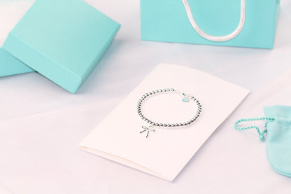 [Eterna Jewels]STERLING SILVER BOW BEAD BRACELET