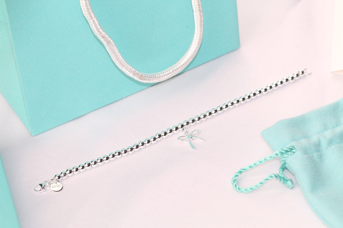 [Eterna Jewels]STERLING SILVER BOW BEAD BRACELET